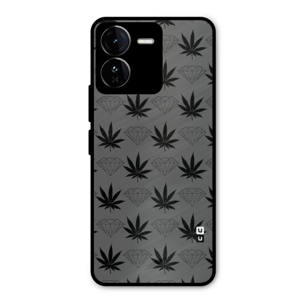 Grass Diamond Metal Back Case for iQOO Z9