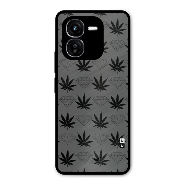 Grass Diamond Metal Back Case for iQOO Z9x