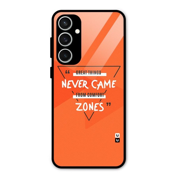Great Things Comfort Zones Glass Back Case for Galaxy S23 FE