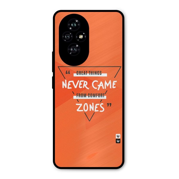Great Things Comfort Zones Metal Back Case for Honor 200