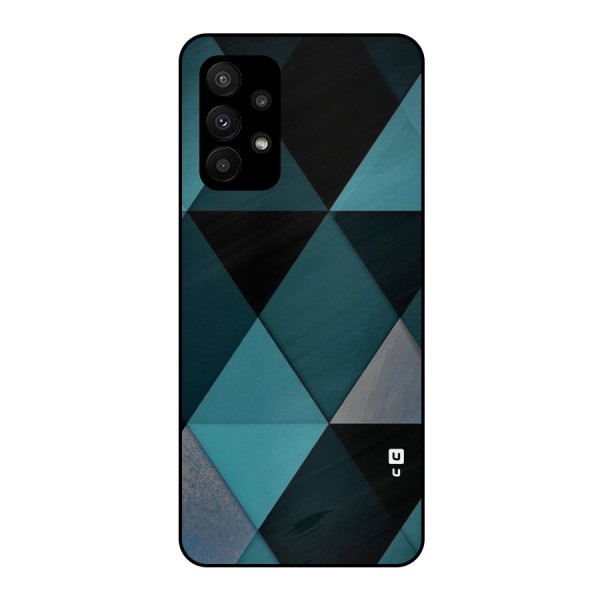 Green Black Shapes Metal Back Case for Galaxy A23