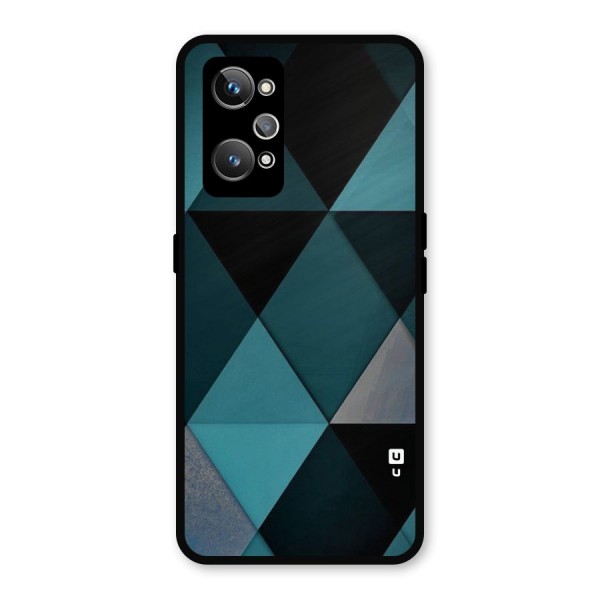 Green Black Shapes Metal Back Case for Realme GT Neo 3T