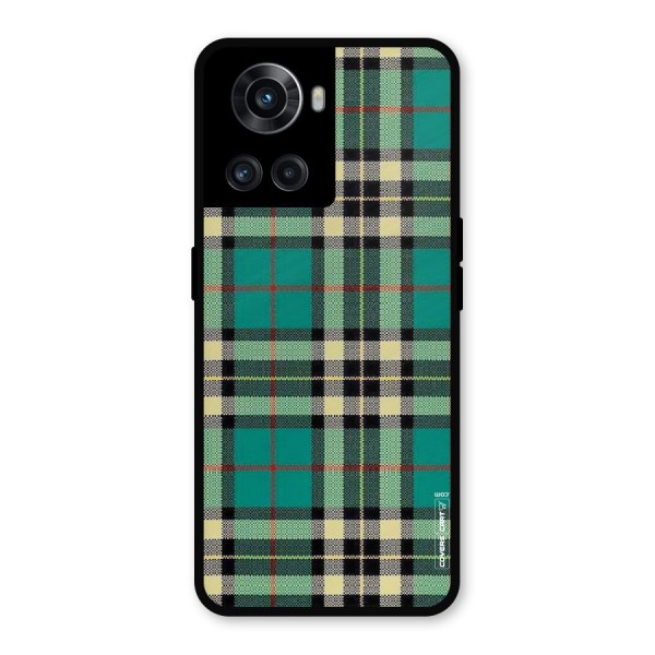 Green Check Metal Back Case for OnePlus 10R