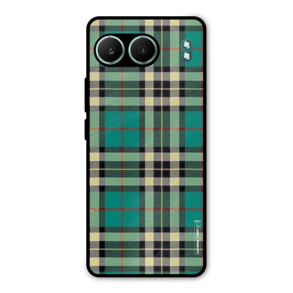 Green Check Metal Back Case for OnePlus Nord 4