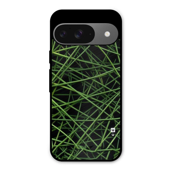 Green Lines Metal Back Case for Google Pixel 9