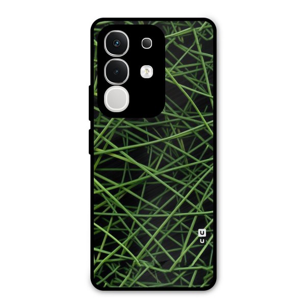 Green Lines Metal Back Case for iQOO Z10x