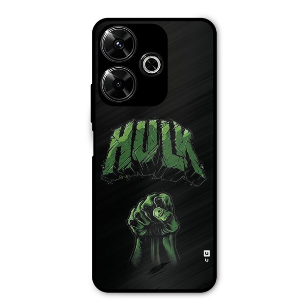 Green Punch Metal Back Case for Redmi 13 5G
