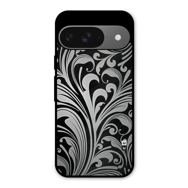 Grey Beauty Pattern Metal Back Case for Google Pixel 9