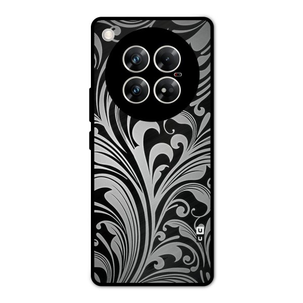 Grey Beauty Pattern Metal Back Case for Infinix Zero 40 5G