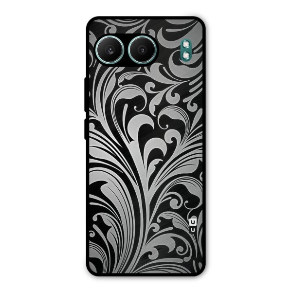 Grey Beauty Pattern Metal Back Case for OnePlus Nord 4