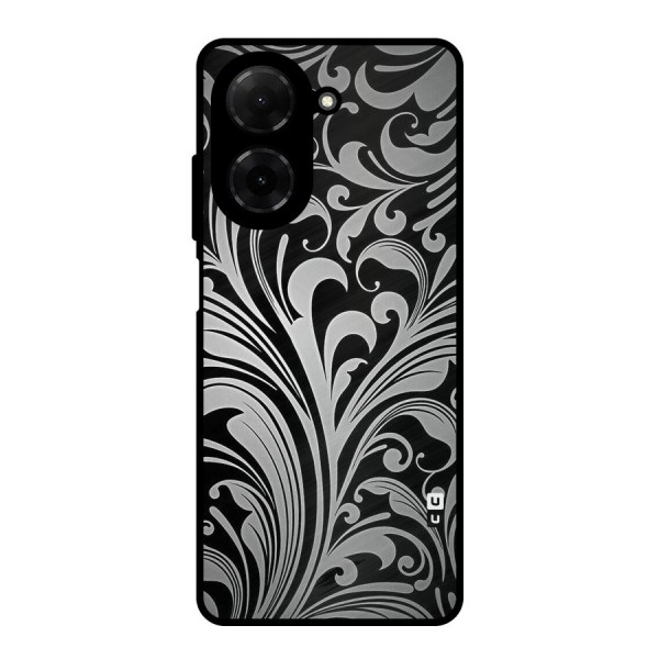 Grey Beauty Pattern Metal Back Case for Poco C71