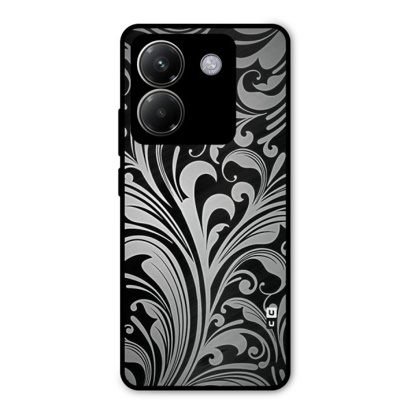 Grey Beauty Pattern Metal Back Case for Poco M7 Pro 5G
