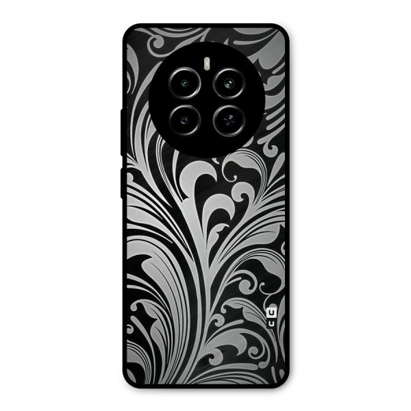 Grey Beauty Pattern Metal Back Case for Realme P1