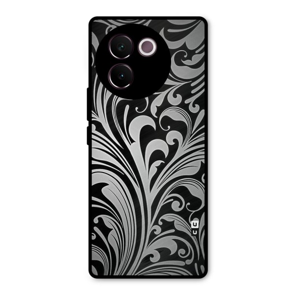 Grey Beauty Pattern Metal Back Case for Vivo V30e