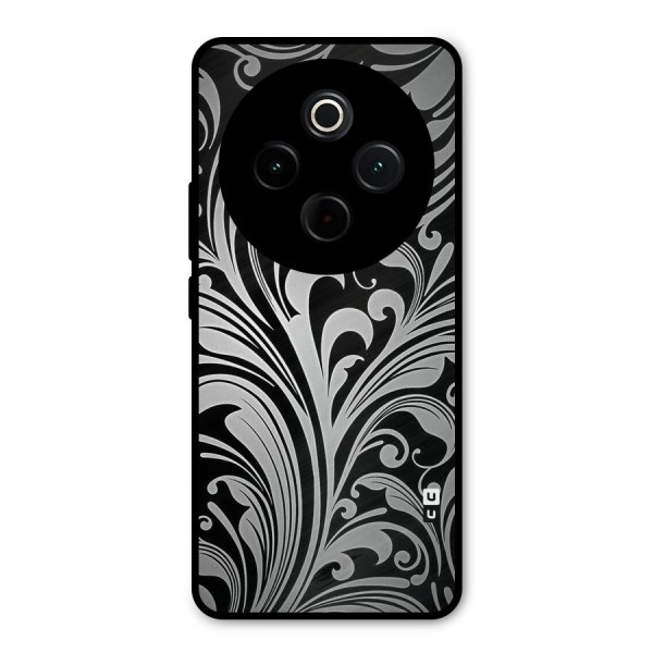 Grey Beauty Pattern Metal Back Case for iQOO Z10