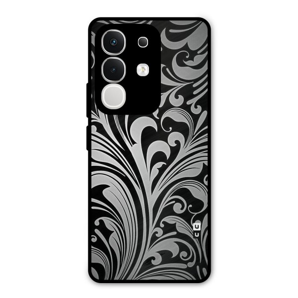 Grey Beauty Pattern Metal Back Case for iQOO Z10x