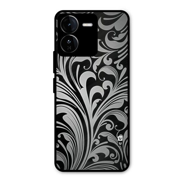 Grey Beauty Pattern Metal Back Case for iQOO Z9