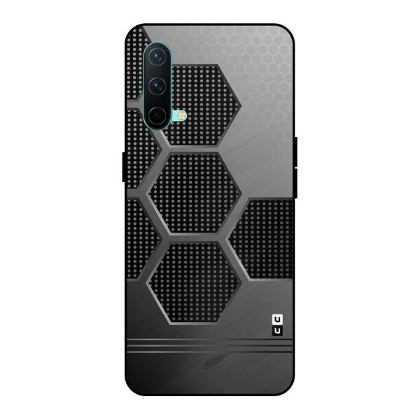 Grey Black Hexa Metal Back Case for OnePlus Nord CE 5G