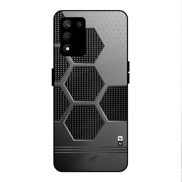 Grey Black Hexa Metal Back Case for realme 9 5G SE