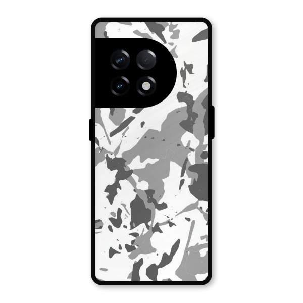 Grey Camouflage Army Metal Back Case for OnePlus 11R