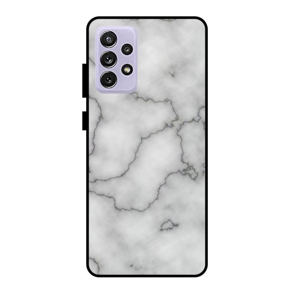 Grey Marble Metal Back Case for Galaxy A72