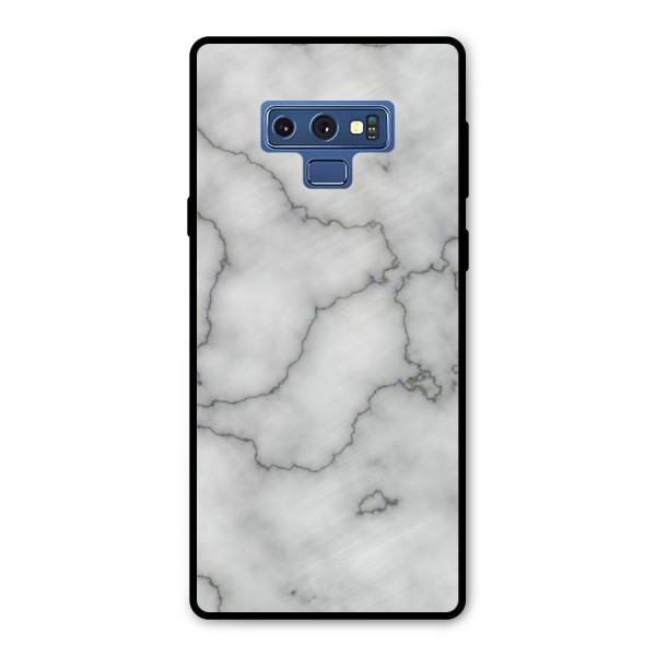 Grey Marble Metal Back Case for Galaxy Note 9