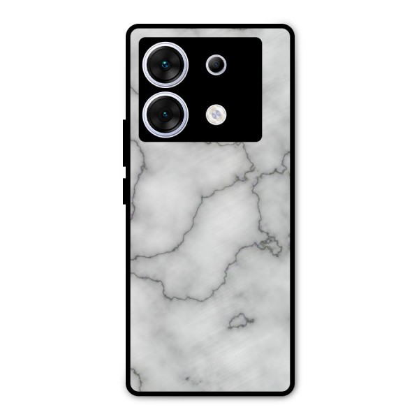 Grey Marble Metal Back Case for Infinix Zero 30 5G
