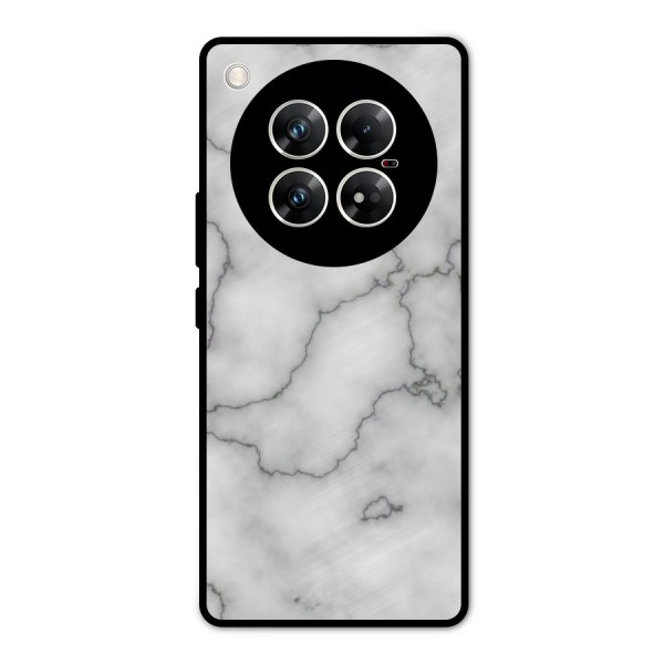 Grey Marble Metal Back Case for Infinix Zero 40 5G