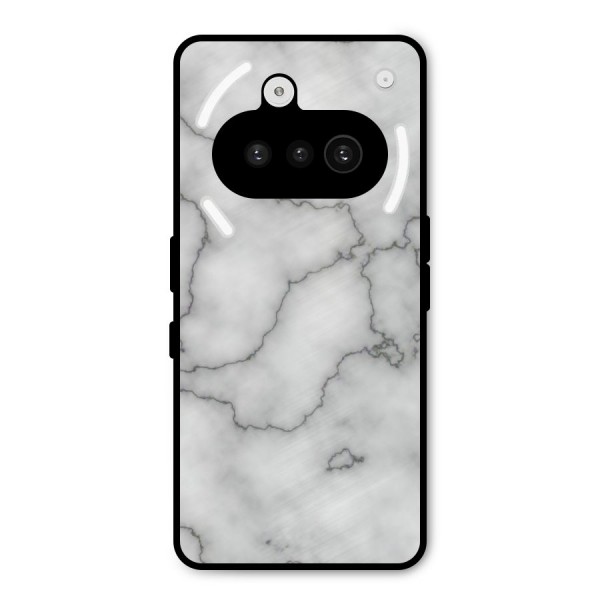 Grey Marble Metal Back Case for Nothing Phone 3a