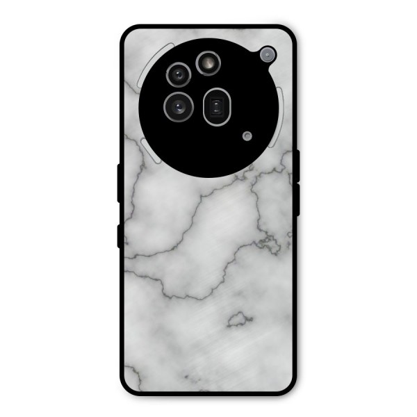 Grey Marble Metal Back Case for Nothing Phone 3a Pro