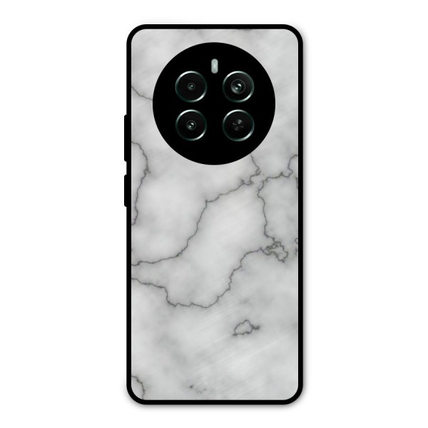 Grey Marble Metal Back Case for Realme 12 Pro Plus