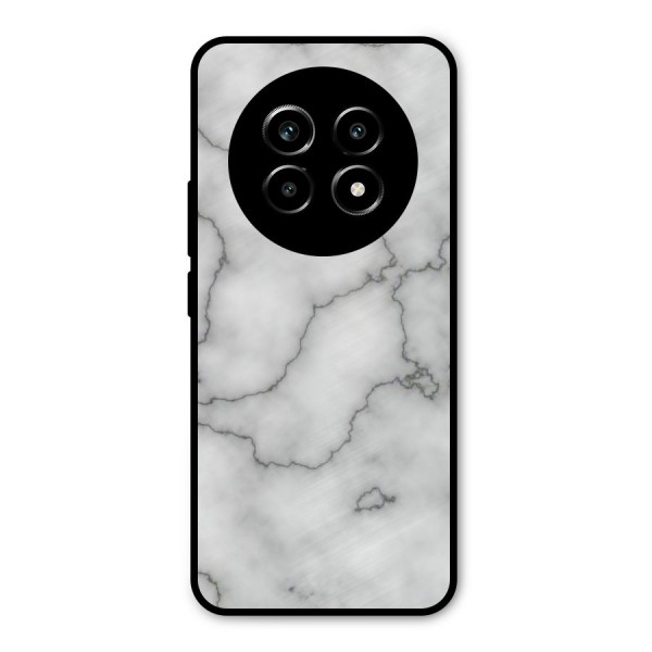 Grey Marble Metal Back Case for Realme 13 Pro
