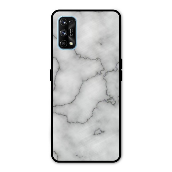 Grey Marble Metal Back Case for Realme 7 Pro