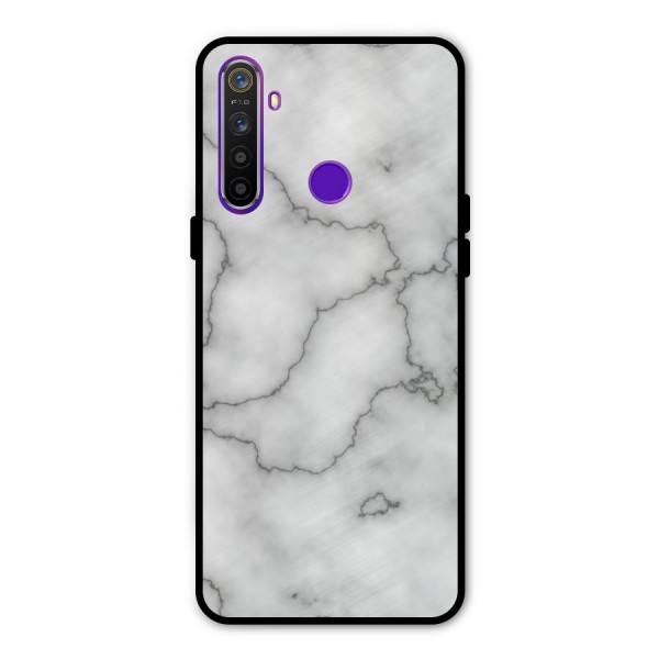 Grey Marble Metal Back Case for Realme Narzo 10