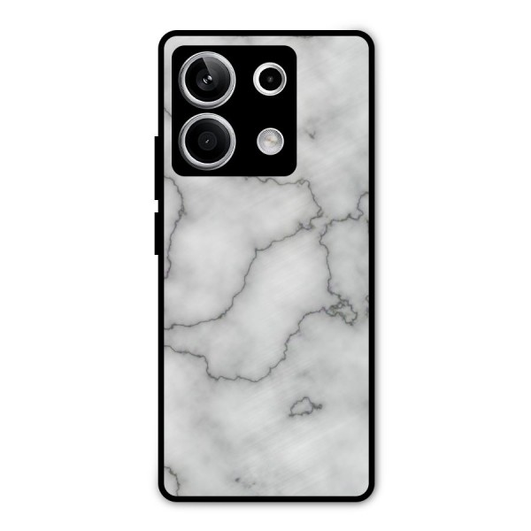 Grey Marble Metal Back Case for Redmi Note 13 5G