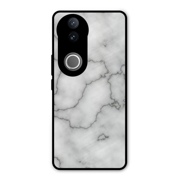 Grey Marble Metal Back Case for Vivo V50e