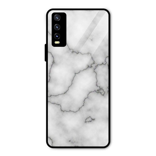 Grey Marble Metal Back Case for Vivo Y20i