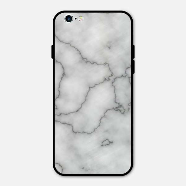 Grey Marble Metal Back Case for iPhone 6 6s