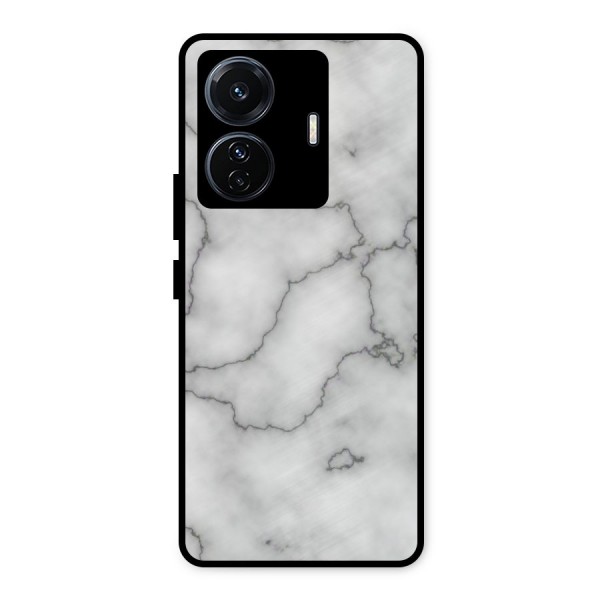 Grey Marble Metal Back Case for iQOO Z6