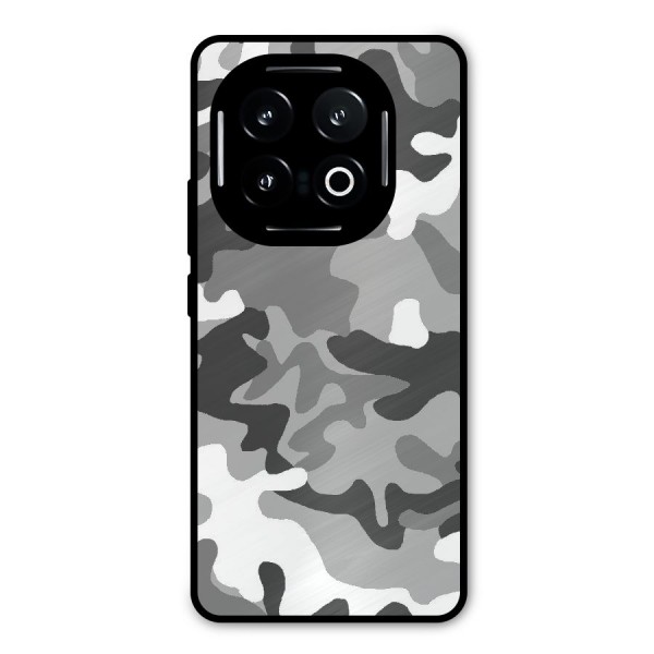 Grey Military Metal Back Case for iQOO 13