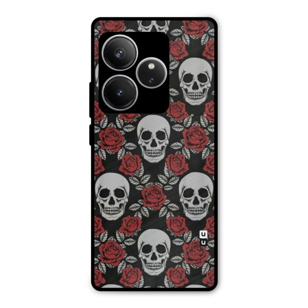 Grey Skulls Metal Back Case for Realme GT 6