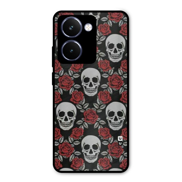 Grey Skulls Metal Back Case for Realme P3 Ultra
