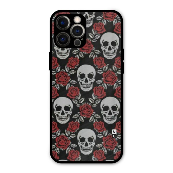 Grey Skulls Metal Back Case for iPhone 12 Pro Max