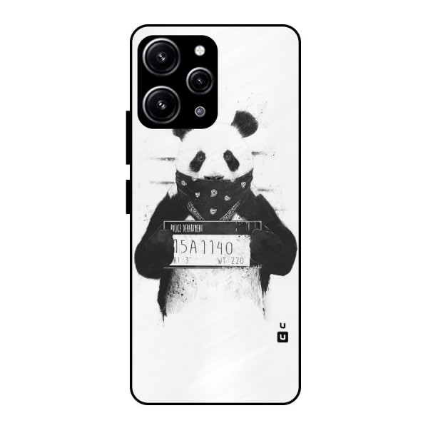 Guilty Panda Glass Back Case for Redmi 12 4G
