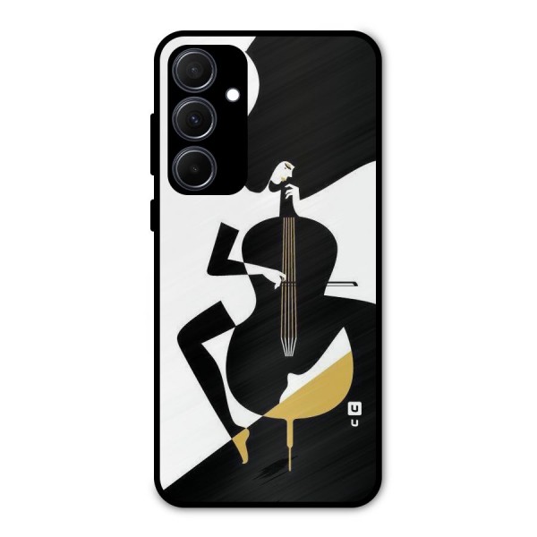 Guitar Women Metal Back Case for Galaxy A35