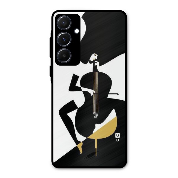 Guitar Women Metal Back Case for Galaxy A55