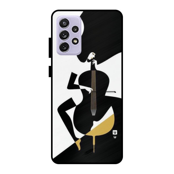 Guitar Women Metal Back Case for Galaxy A72