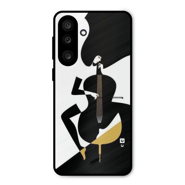 Guitar Women Metal Back Case for Galaxy M56