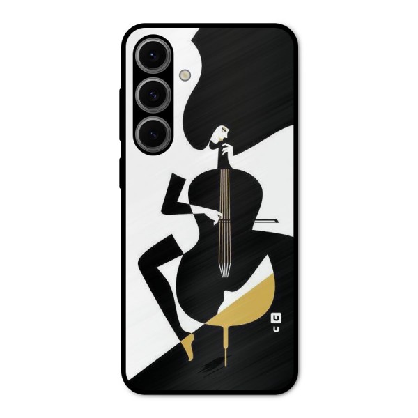 Guitar Women Metal Back Case for Galaxy S24 FE