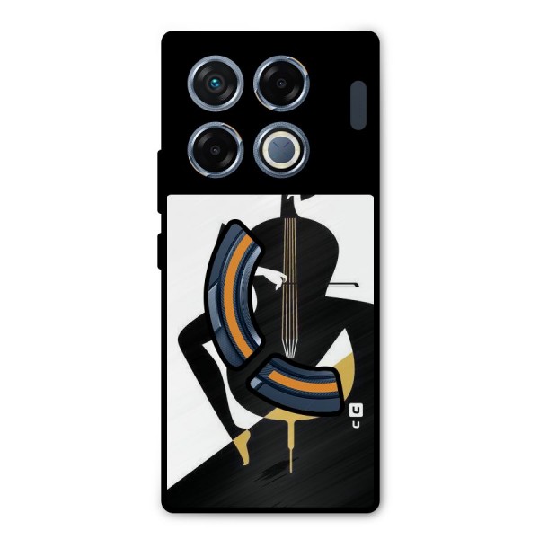 Guitar Women Metal Back Case for Infinix GT 20 Pro